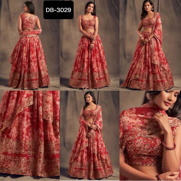 SOFT ORGENZA LEHNGA