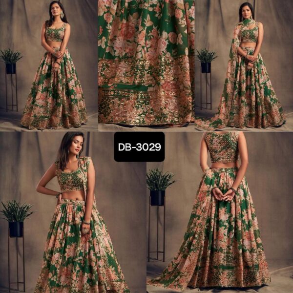 SOFT ORGENZA LEHNGA